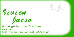 vivien jacso business card